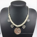 Alloy Ring Parts Drops Chain Necklace (XJW13790)